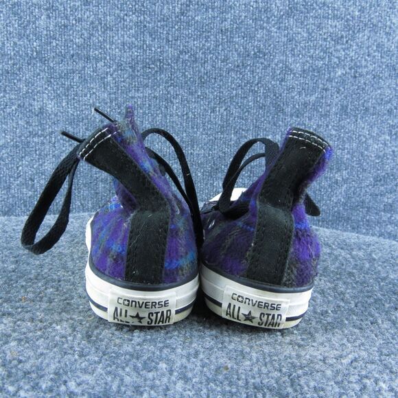 Converse Youth Girls Sneaker Shoes Purple Textile Lace Up Size 2 Medium - Picture 5 of 10